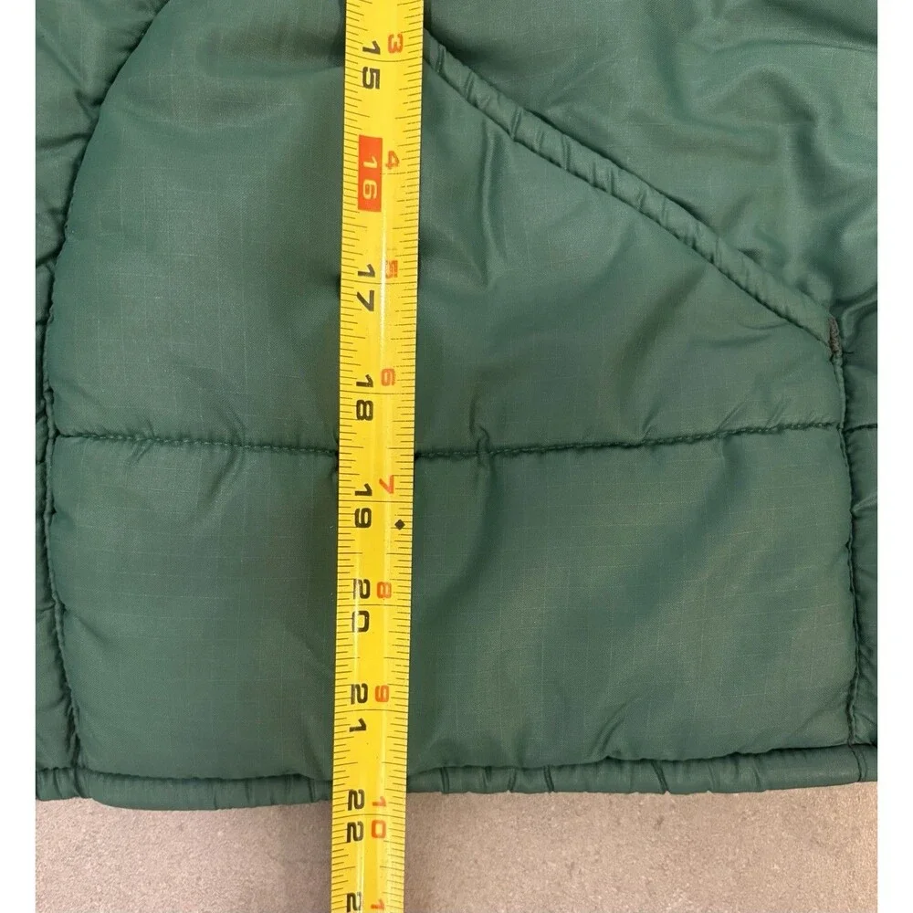 Vintage Eddie Bauer Goose Down Vest Late 70's Early 80s Men's Size Medium Green